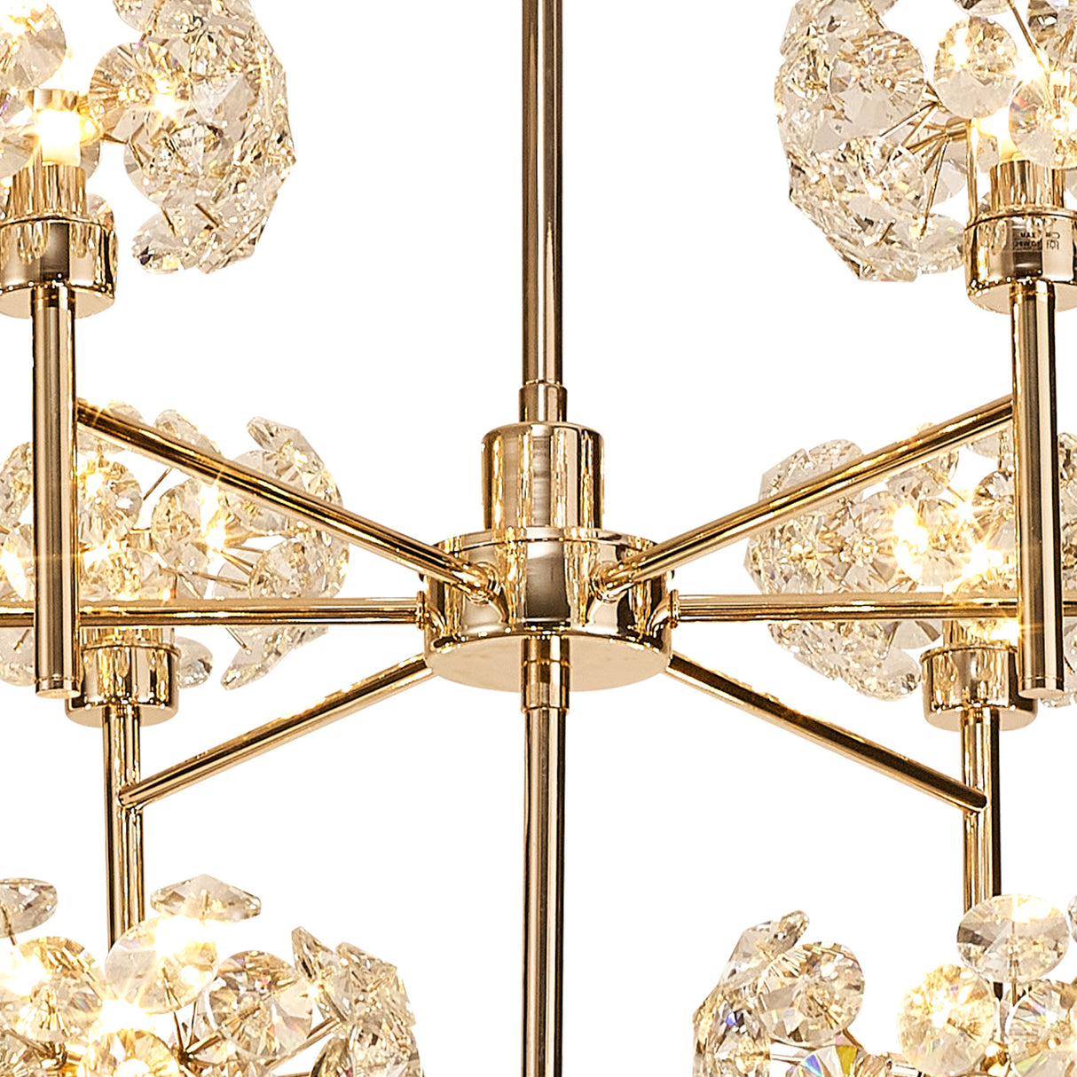 BOS1090 Bosona 20 Light 2 Tier Chandelier French Gold