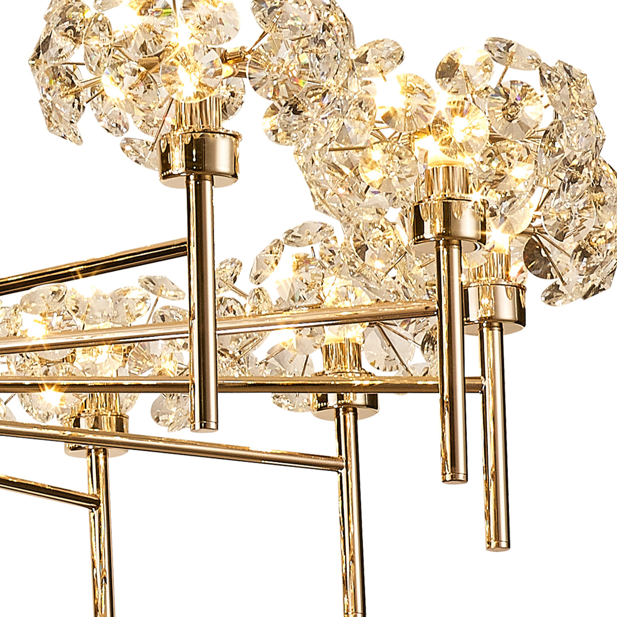 BOS1090 Bosona 20 Light 2 Tier Chandelier French Gold