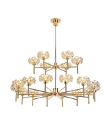 BOS1090 Bosona 20 Light 2 Tier Chandelier French Gold