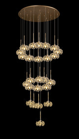 BOS1631 Bosona 24 Light Ceiling Pendant French Gold