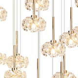 BOS1631 Bosona 24 Light Ceiling Pendant French Gold