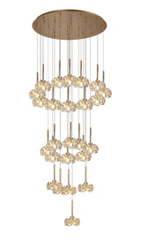 BOS1631 Bosona 24 Light Ceiling Pendant French Gold