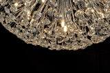 BOS1799 Bosona 11 Light Semi Flush Crystal Ceiling Light Polished Chrome