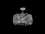 BOS2028 Bosona Pendant 8 Light Semi Flush Crystal Ceiling Light Polished Chrome