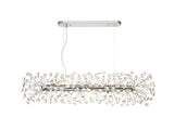 BOS2928 Bosona Pendant 10 Light In a Polished Chrome Finish and Clear Crystal