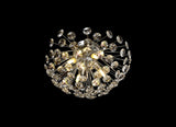 BOS2968 Bosona 4 Light Wall/Ceiling Light in a Polished Chrome Finish and Clear Crystal