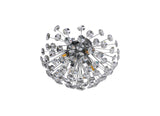 BOS2968 Bosona 4 Light Wall/Ceiling Light in a Polished Chrome Finish and Clear Crystal