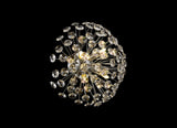 BOS2968 Bosona 4 Light Wall/Ceiling Light in a Polished Chrome Finish and Clear Crystal