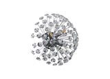 BOS2968 Bosona 4 Light Wall/Ceiling Light in a Polished Chrome Finish and Clear Crystal