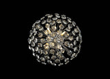 BOS2968 Bosona 4 Light Wall/Ceiling Light in a Polished Chrome Finish and Clear Crystal