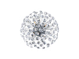 BOS2968 Bosona 4 Light Wall/Ceiling Light in a Polished Chrome Finish and Clear Crystal