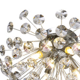 BOS2968 Bosona 4 Light Wall/Ceiling Light in a Polished Chrome Finish and Clear Crystal