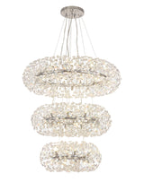 BOS3248 Bosona 58 Light 3 Tier Ceiling Pendant Polished Chrome