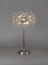 BOS4028 Bosona Table Lamp 6 Light in a Polished Chrome Finish and Clear Crystal