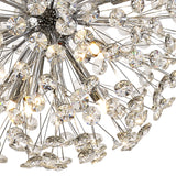 BOS4799 Bosona Pendant 12 Light Crystal Ceiling Pendant Polished Chrome