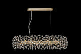 BOS4928 Bosona Pendant 10 Light in a French Gold Finish and Clear Crystal