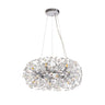 BOS4937 Bosona Pendant 12 Light in a Polished Chrome Finish and Clear Crystal