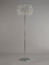 BOS5028 Bosona Floor Lamp 8 Light in a Polished Chrome Finish and Clear Crystal