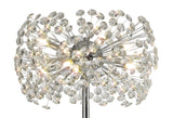 BOS5028 Bosona Floor Lamp 8 Light in a Polished Chrome Finish and Clear Crystal