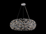 BOS5937 Bosona Pendant 20 Light in a Polished Chrome Finish and Clear Crystal