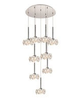 BOS6451 Bosona 9 Light Ceiling Pendant Polished Chrome