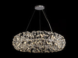 BOS6937 Bosona Pendant 26 Light in a Polished Chrome Finish and Clear Crystal