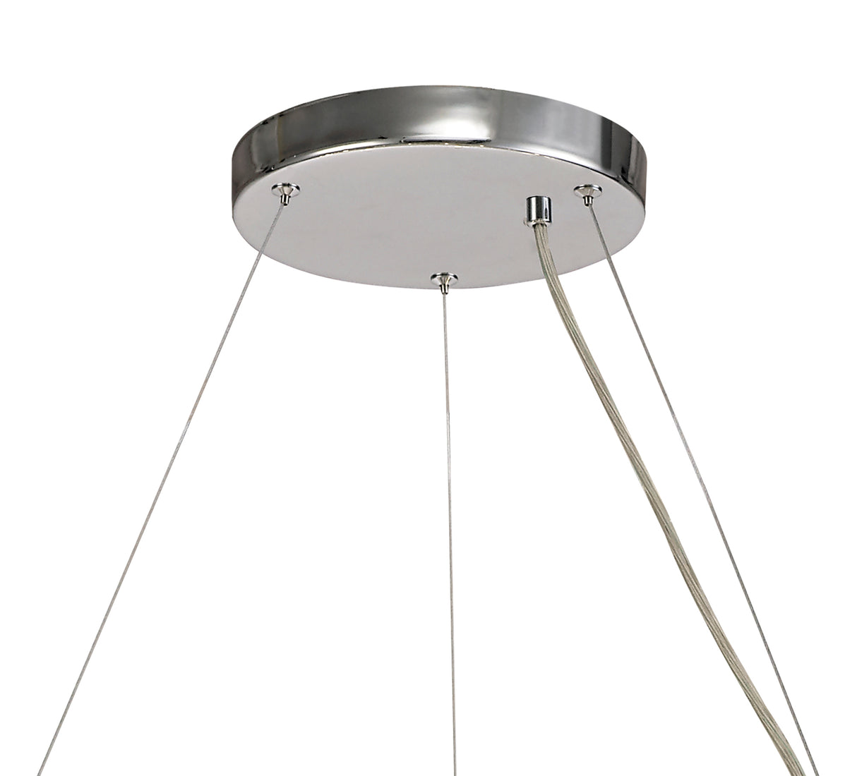 BOS6937 Bosona Pendant 26 Light in a Polished Chrome Finish and Clear Crystal