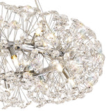 BOS6937 Bosona Pendant 26 Light in a Polished Chrome Finish and Clear Crystal