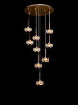 BOS7451 Bosona 9 Light Ceiling Pendant French Gold