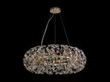 BOS8937 Bosona Pendant 20 Light in a French Gold Finish and Clear Crystal