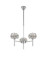 BOS8940 Bosona 3 Light Crystal Ceiling Light Polished Chrome