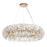 BOS9937 Bosona Pendant 26 Light in a French Gold Finish and Clear Crystal