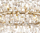 BOS9937 Bosona Pendant 26 Light in a French Gold Finish and Clear Crystal