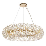 BOS9937 Bosona Pendant 26 Light in a French Gold Finish and Clear Crystal