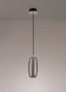 BOT4347 Botien Pendant 1 Light 8W LED in a Chrome/Black/Smoked Finish