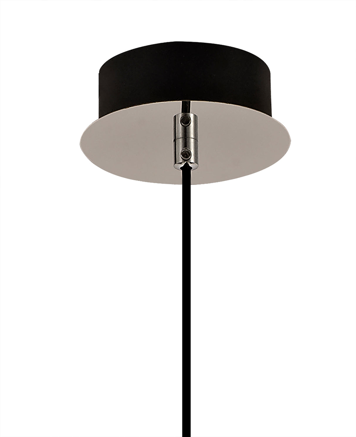 BOT4347 Botien Pendant 1 Light 8W LED in a Chrome/Black/Smoked Finish