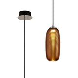 BOT5347 Botien Pendant 1 Light 8W LED in a Chrome/Black/Copper Finish