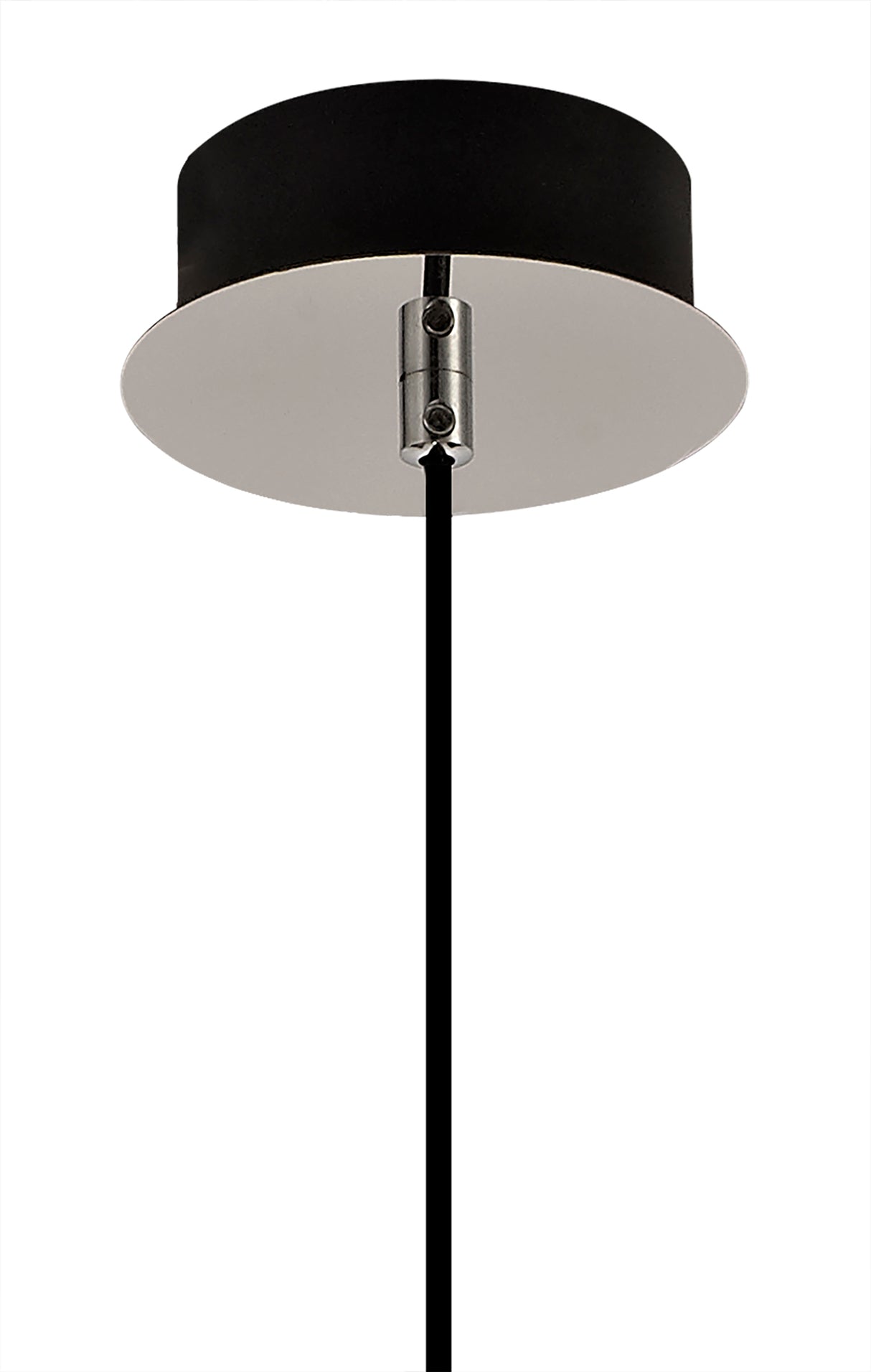 BOT6347 Botien Pendant 1 Light 8W LED in a Chrome/Black/Champagne Finish