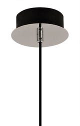 BOT6347 Botien Pendant 1 Light 8W LED in a Chrome/Black/Champagne Finish