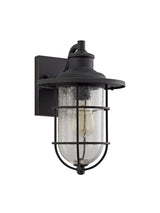 BRO5917 Bronxei Wall Lamp 1 Light IP54 Indoor/Outdoor Use in a Black/Gold/Clear Finish