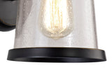 BUB6917 Bubip Wall Lamp 1 Light IP54 Indoor/Outdoor Use in a Black/Gold/Clear Finish