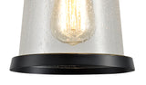 BUB7917 Bubip Pendant 1 Light IP54 Indoor/Outdoor Use in a Black/Gold/Clear Finish