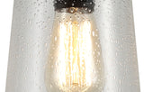 BUB7917 Bubip Pendant 1 Light IP54 Indoor/Outdoor Use in a Black/Gold/Clear Finish