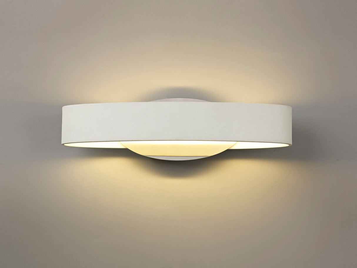 BUN8307 Buna Wall Lamp 6W LED in a White/Chrome/Frosted Finish