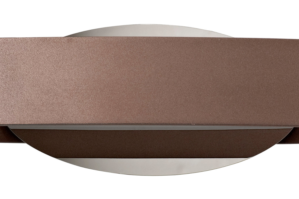 BUN9307 Buna Wall Lamp 6W LED in a Satin Brown/Chrome/Frosted Finish