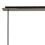 BUN0957 Bunda Linear Pendant 3 Light in a Black/Chrome/Smoke Fade Finish