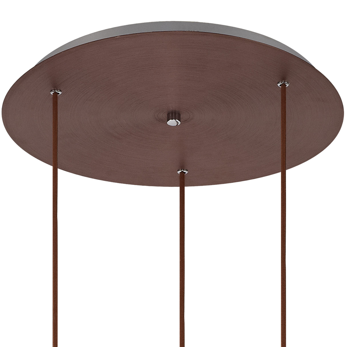 BUN3628 Bunda 3 Light Ceiling Pendant Mocha/Chrome/Amber