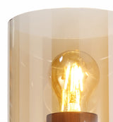 BUN7628 Bunda 1 Light Wall Light Mocha/Amber