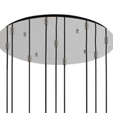 BUN1948 Bunda Slim 9 Light Pendant Black/Chrome/Smoke Fade