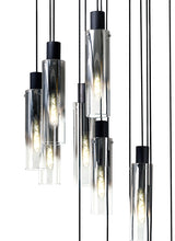 BUN2948 Bunda Slim Round 15 Light Pendant Black/Chrome/Smoke Fade